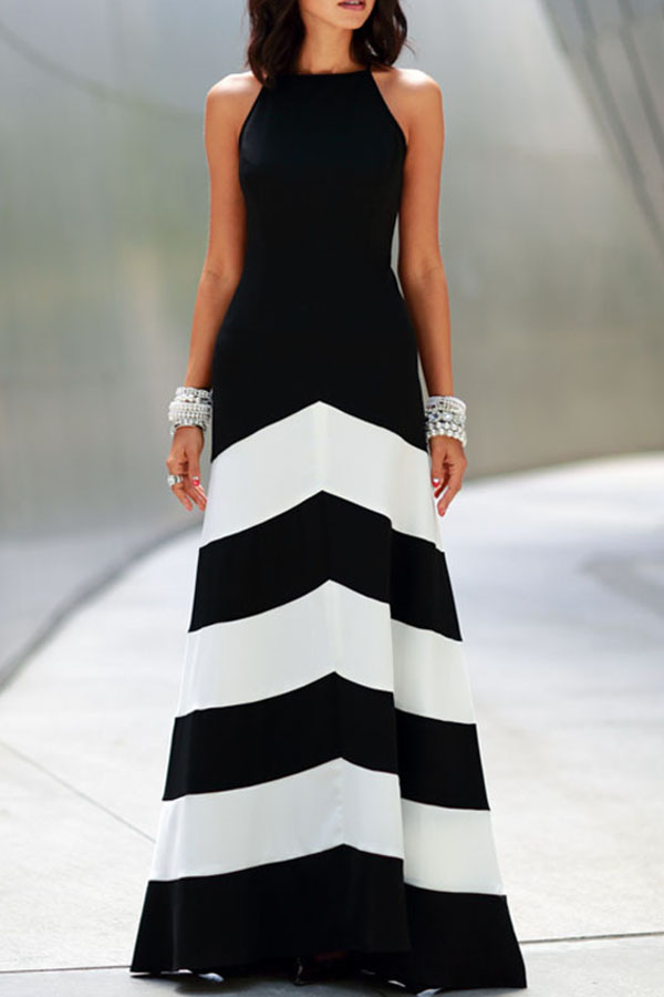 Black & White Striped Dress