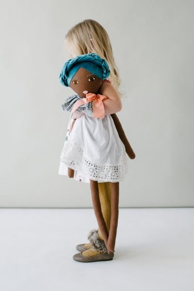 Handmade vintage inspired cloth rag doll
