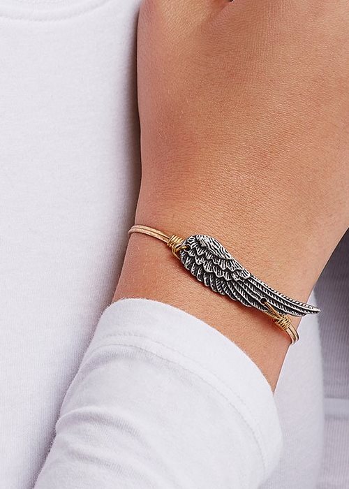 Angel Wing Bangle Bracelet