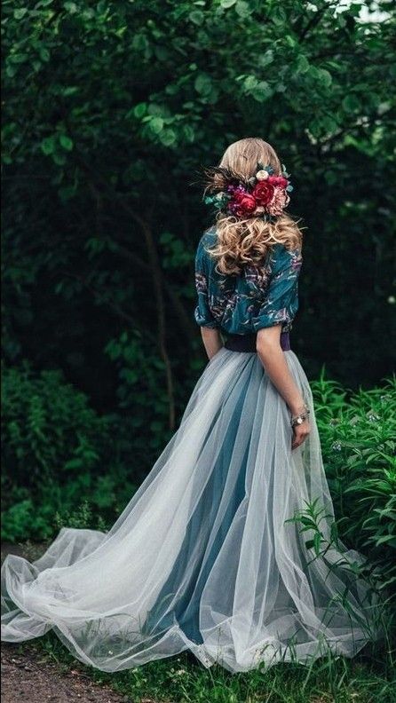 Lovely diferent forest boho bride #bohobride #bohostyle #bohowedding #diferentbohobride