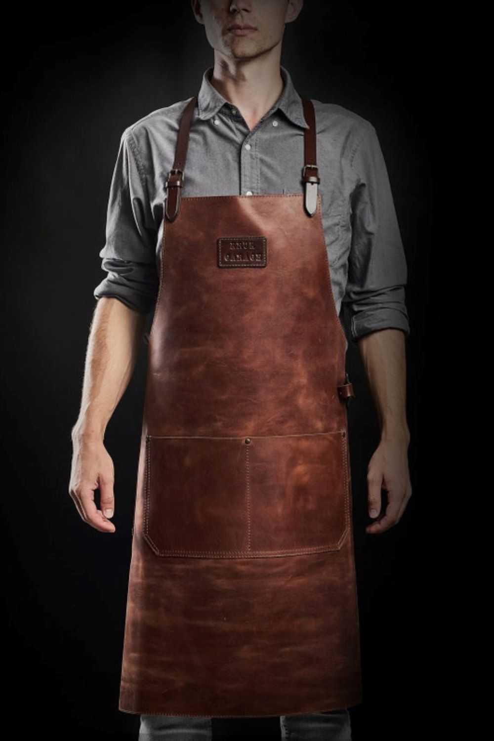 Leather Apron for Chef BBQ Woodworking