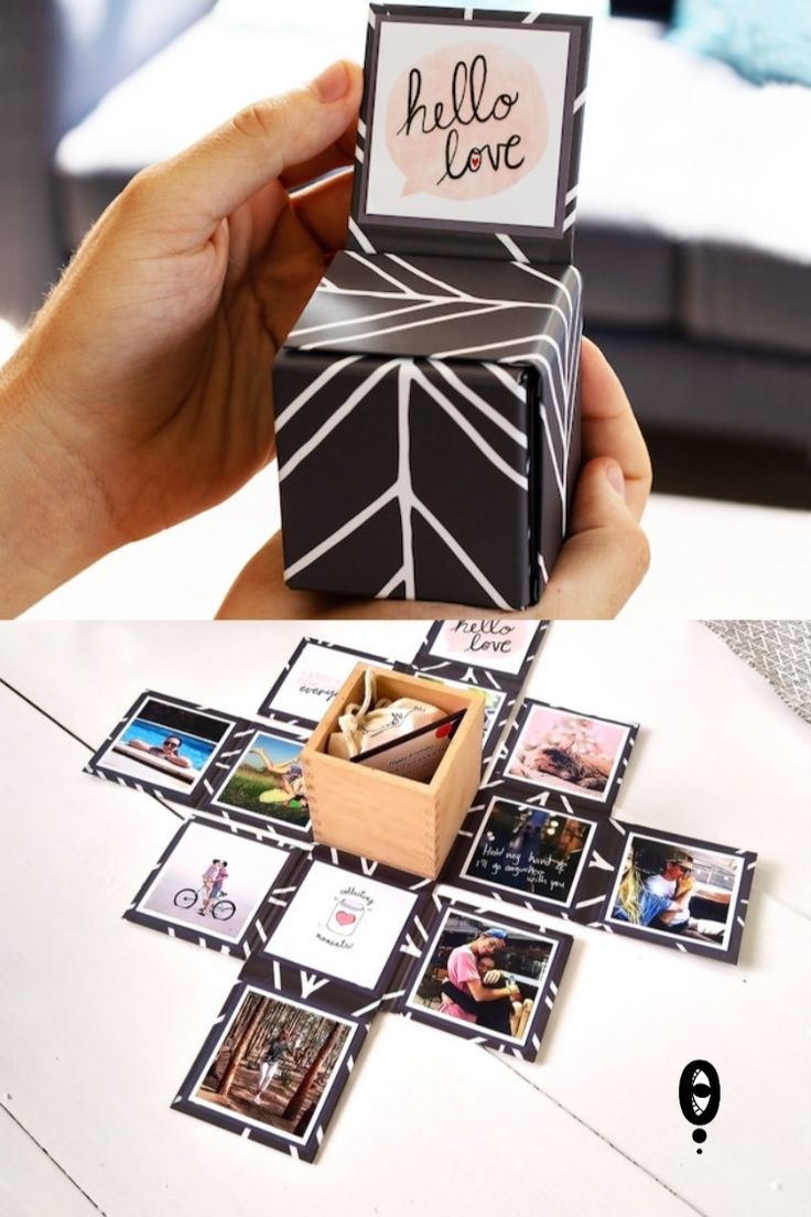 Personalized Box Photo Album for Valentine’s Day Gift