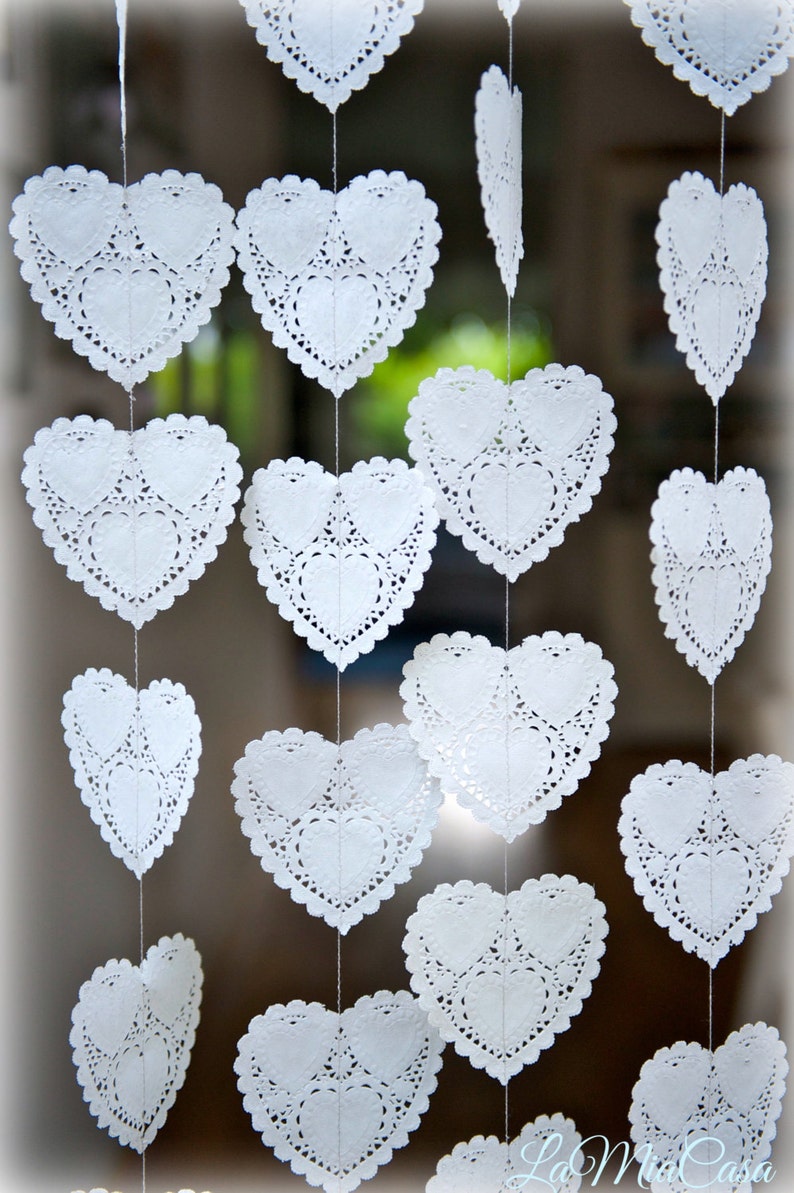 paper heart garland