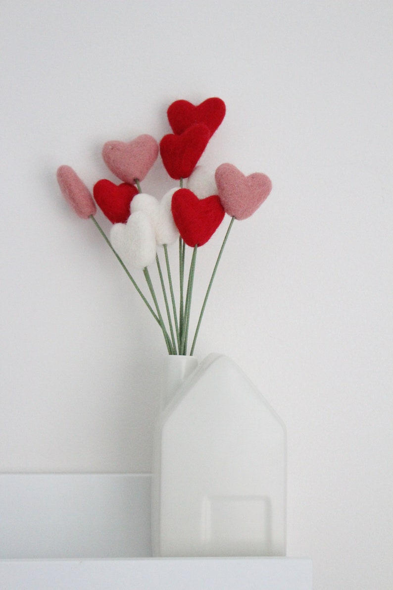 Hearts Valentines Day bouquet