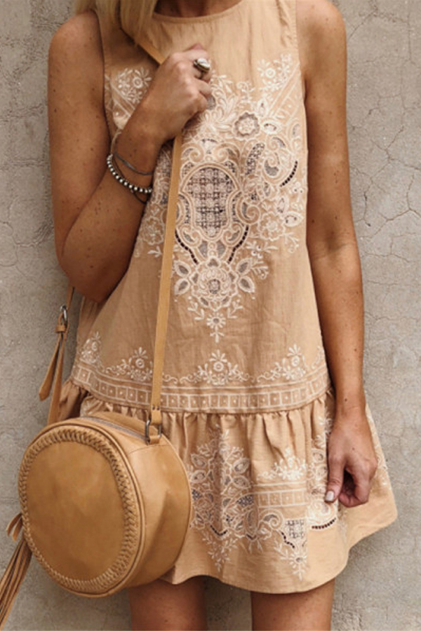 Bohemian Embroidery Summer Dress