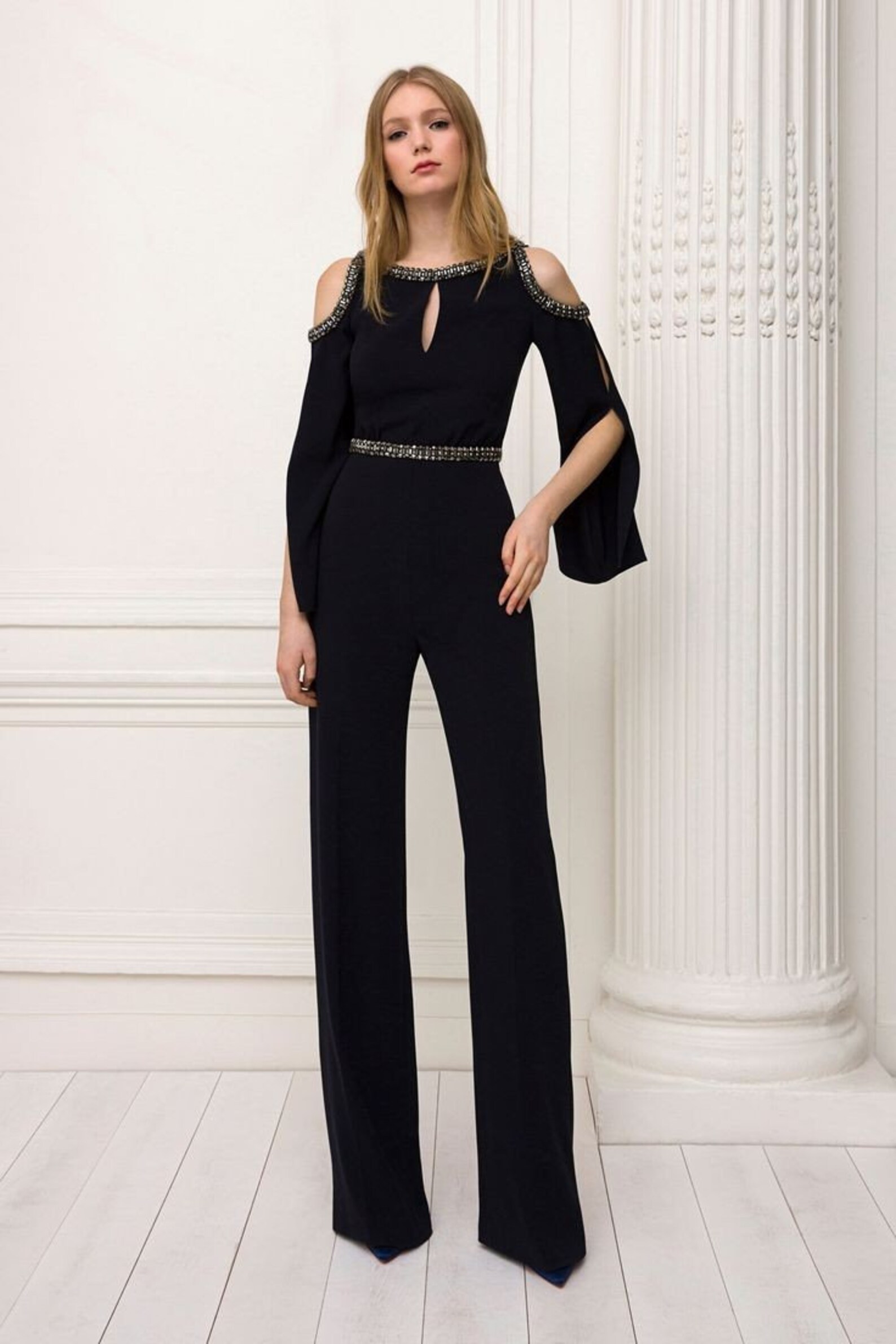 Beautiful and elegant beaded party jumpsuit . so chic!...